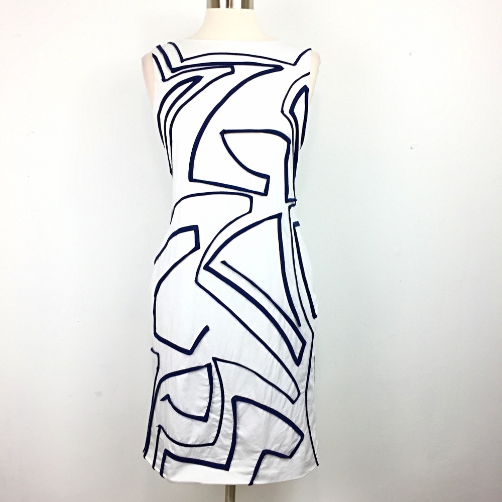 Piazza Sempione Geometric Pattern Shift Dress - image 2